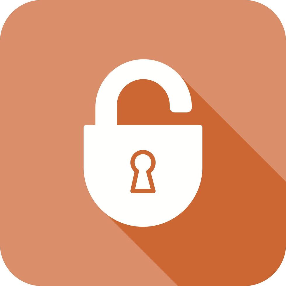 Open Lock Icon Design vector
