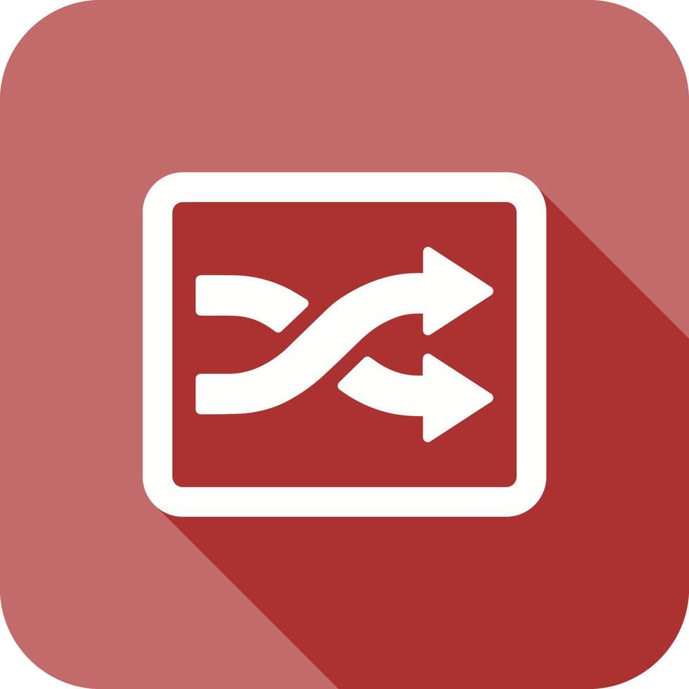 Shuffle Tracks Button Icon Design vector