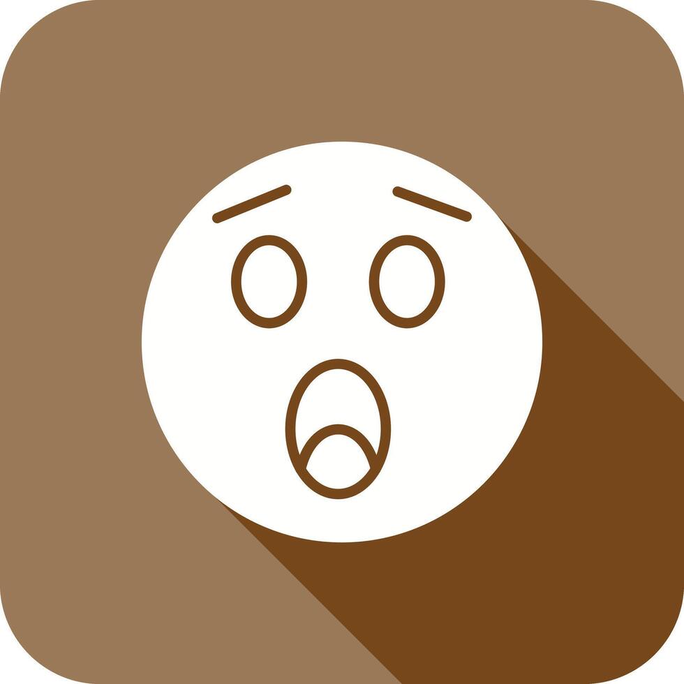 Astonished Face Icon Design vector