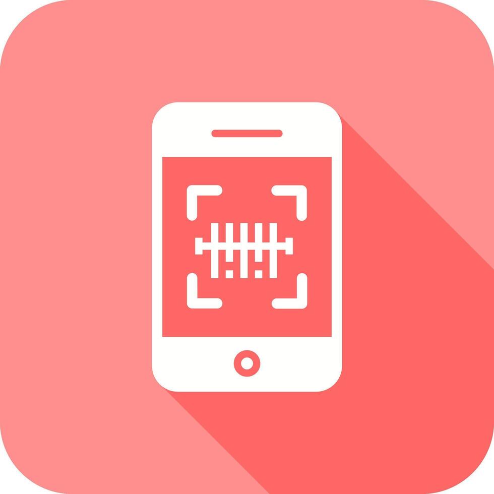 Mobile Scanning Icon Design vector