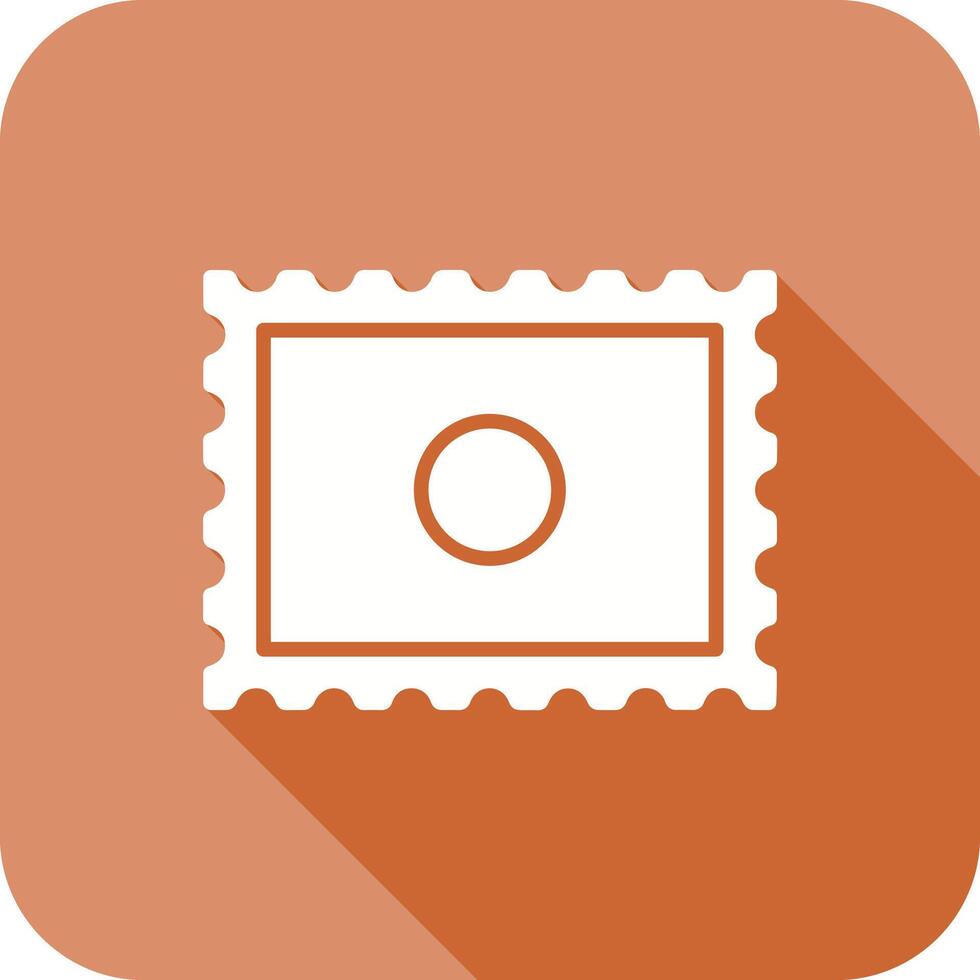 Postal Stamp Icon Design vector