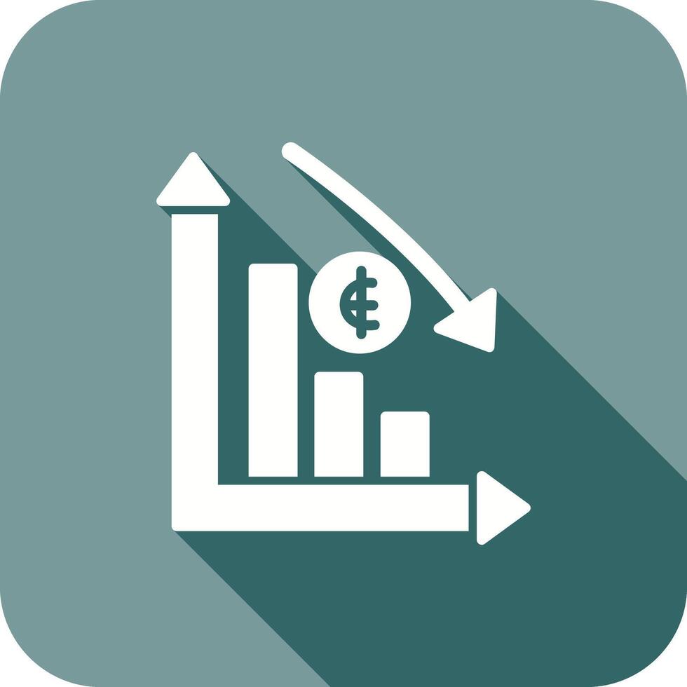 Money Down Icon Design vector