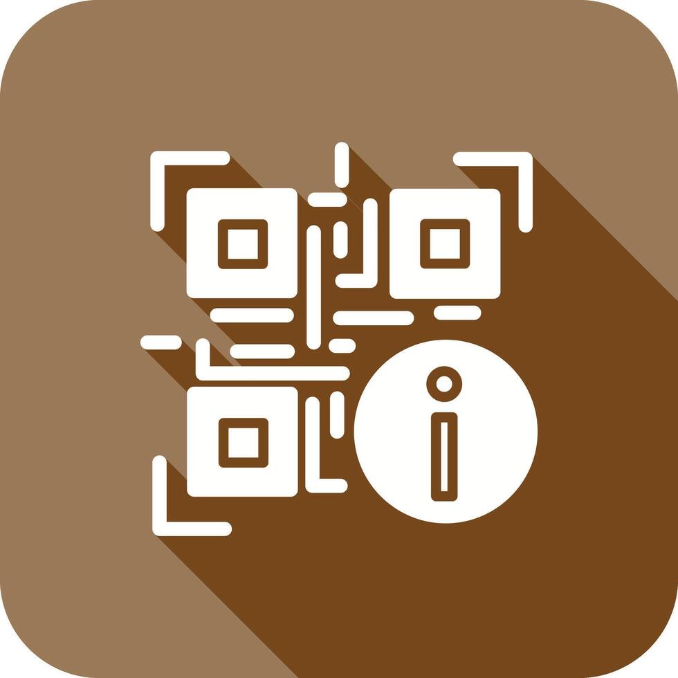 QR Code Information Icon Design vector