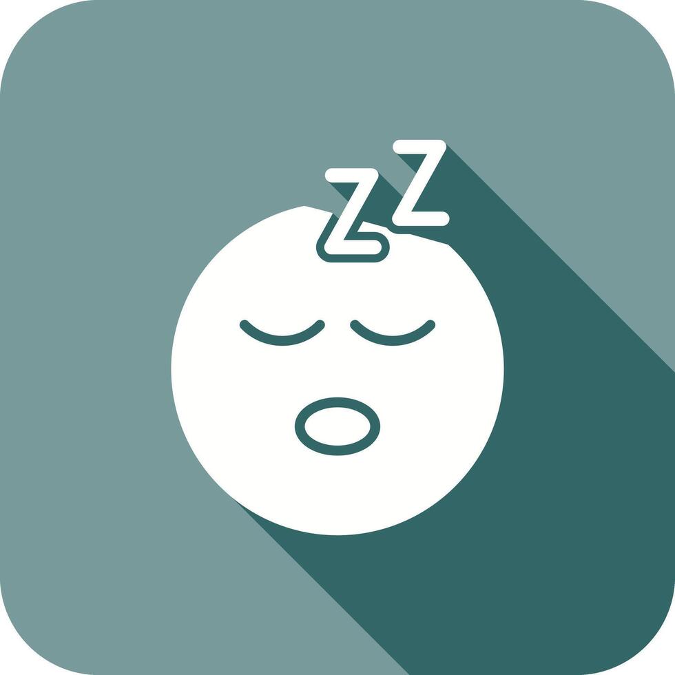 Sleeping Face Icon Design vector