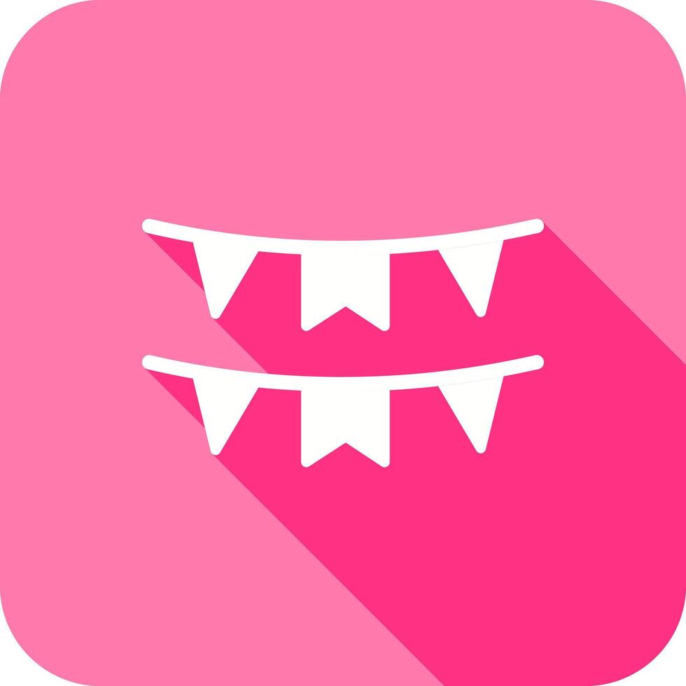 Bunting Flags Icon Design vector