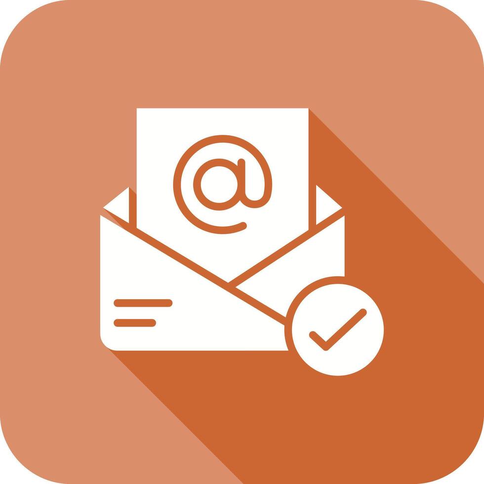 Registered Mail Icon Design vector