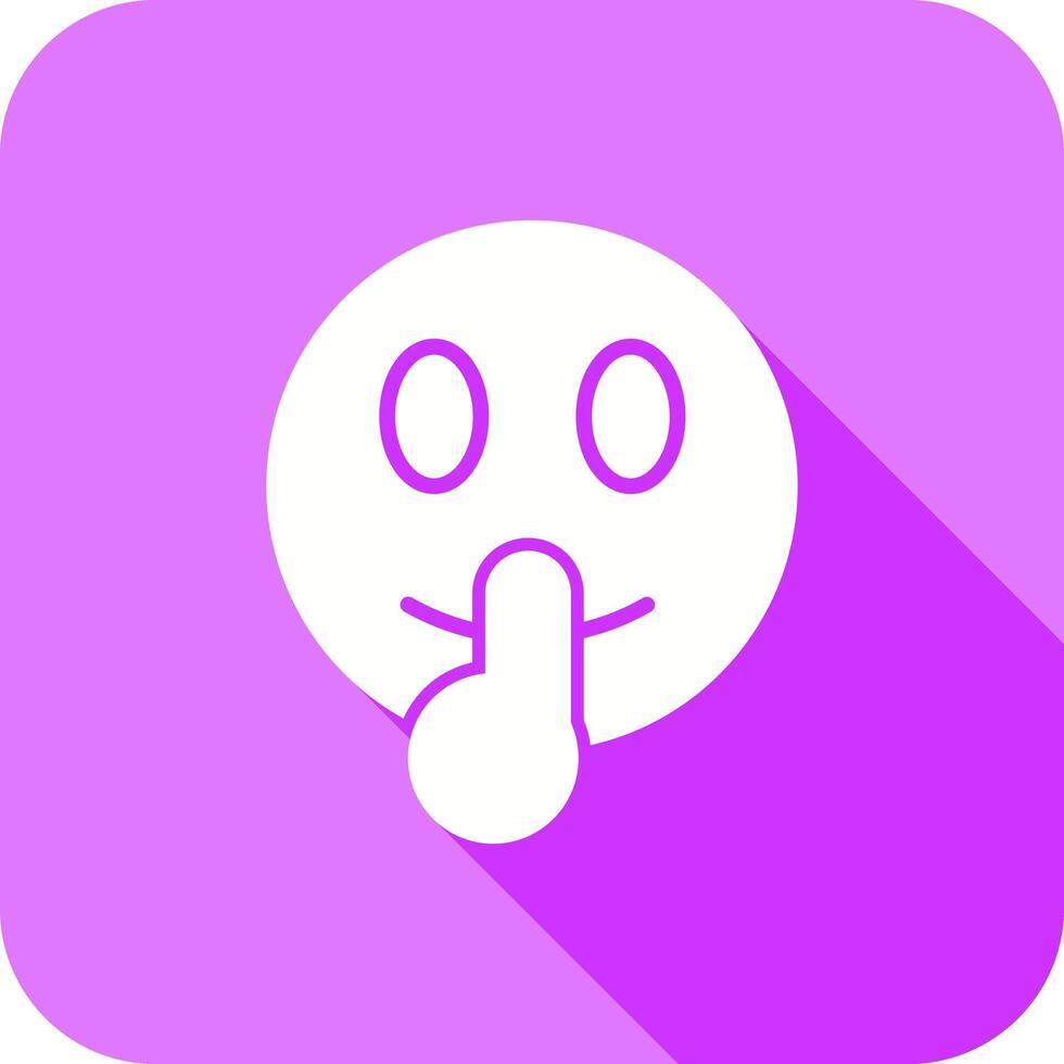 Shushing Face Icon Design vector