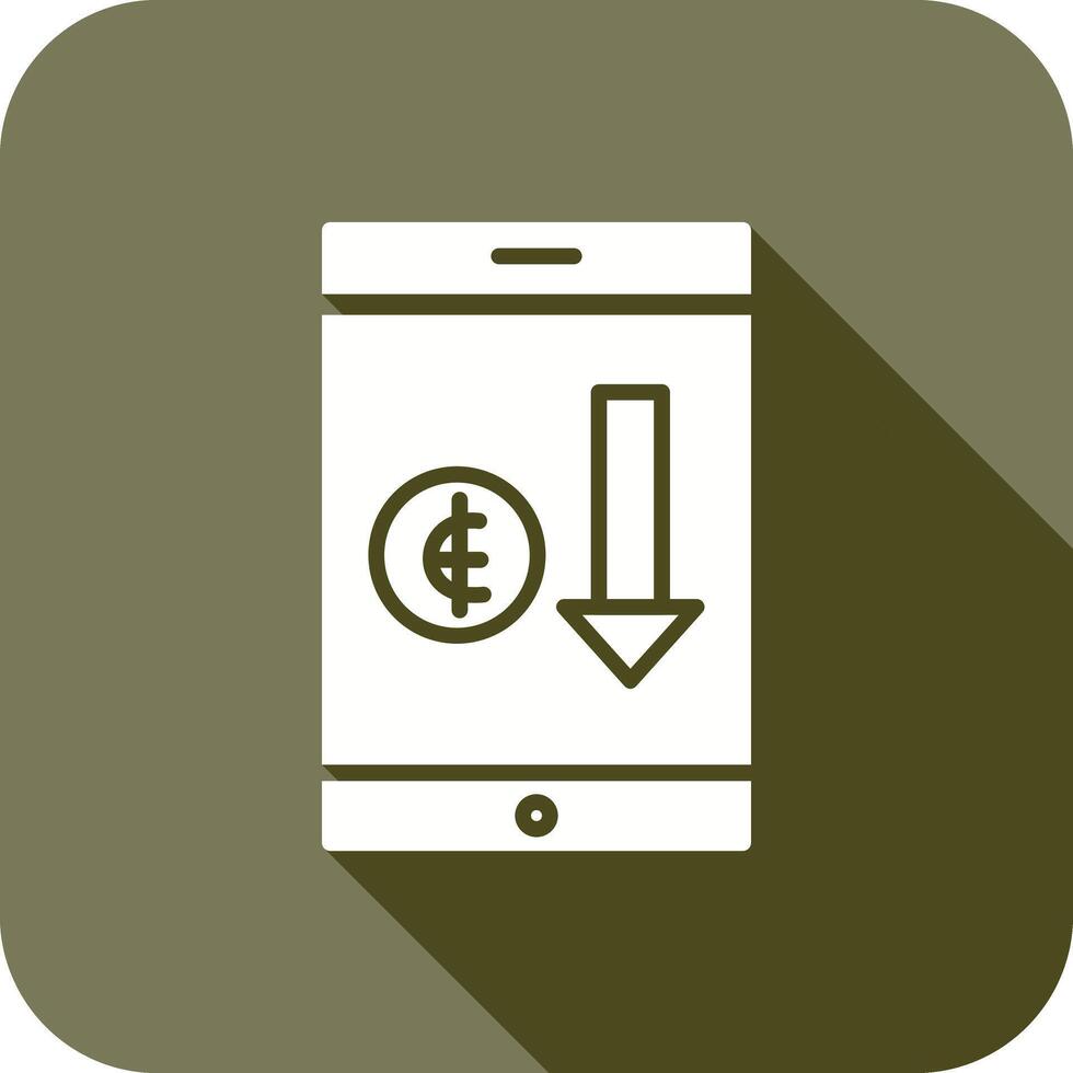 Money Loss Icon Design vector