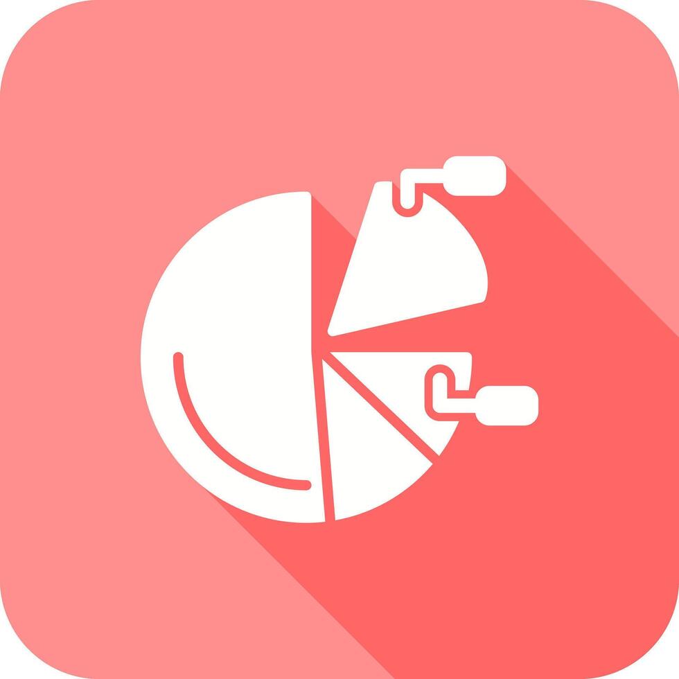 Pie Chart Icon Design vector