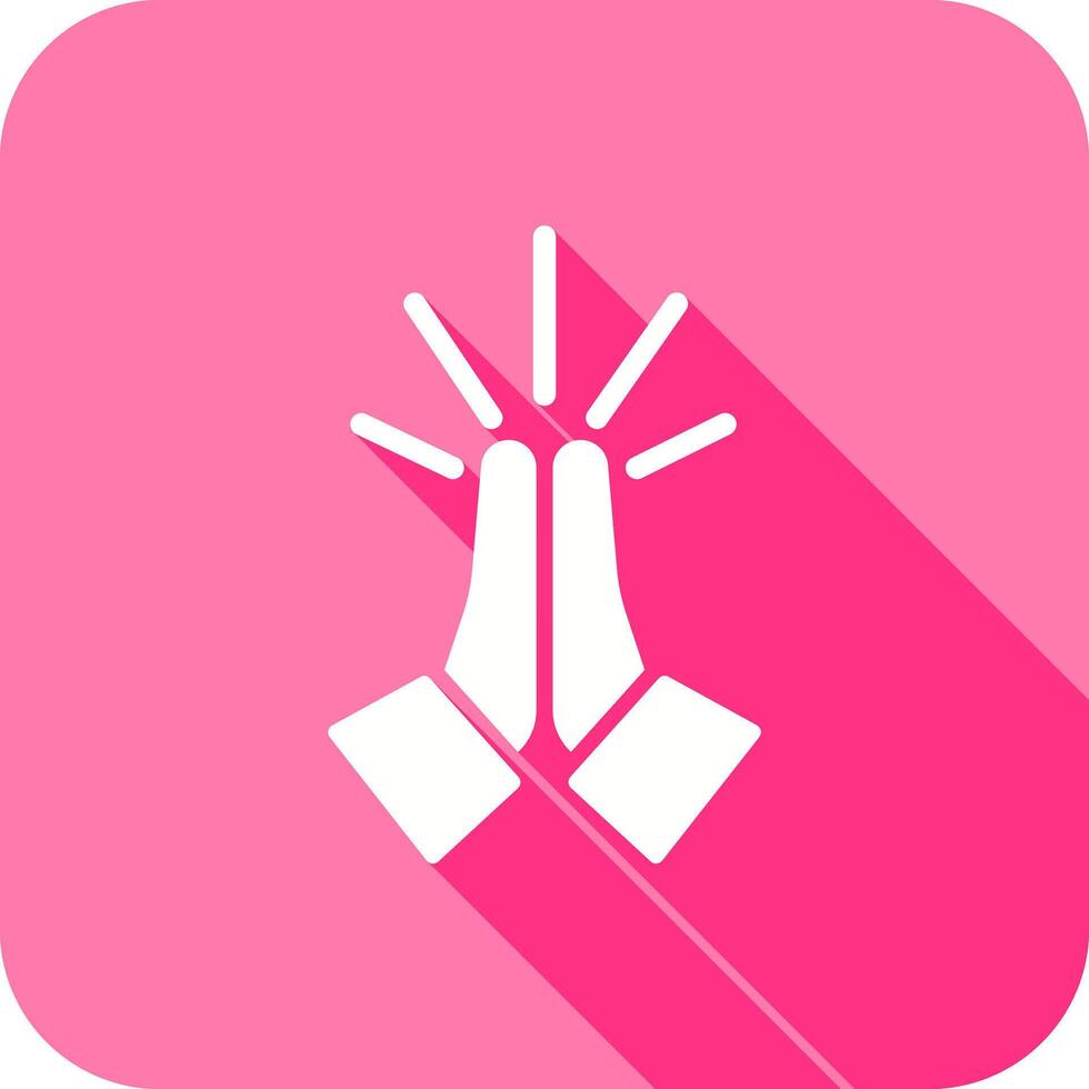 Folded Hands Icon Design vector