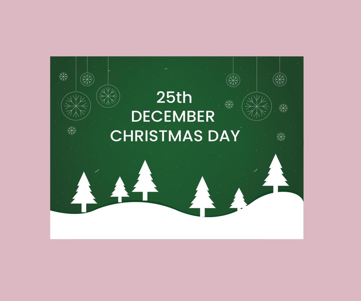 Christmas day banner 2024 vector