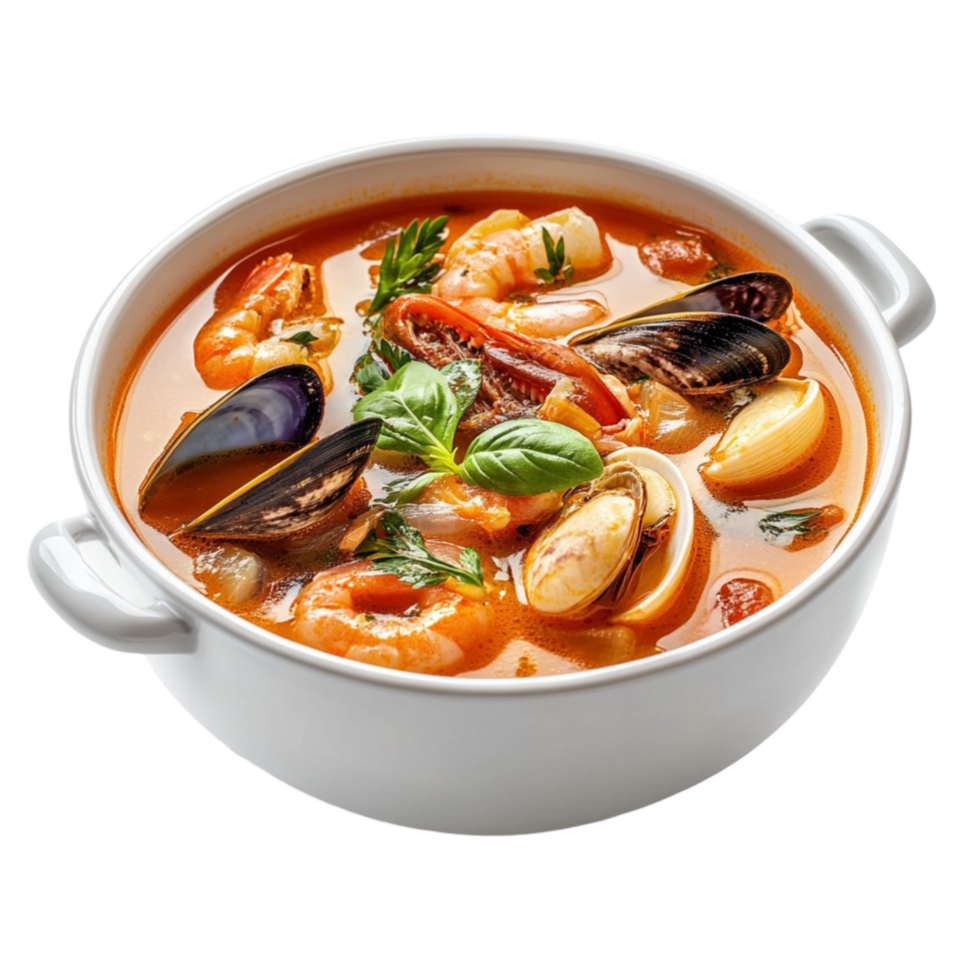 Seafood Soup in Bowl png
