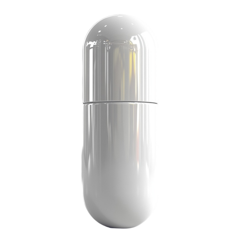 White Pill on Transparent Background png