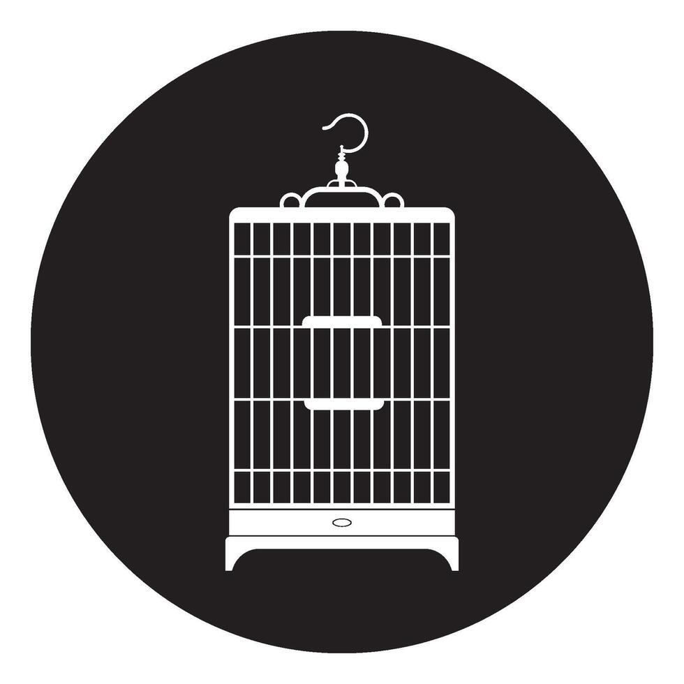 bird cage icon simple design vector