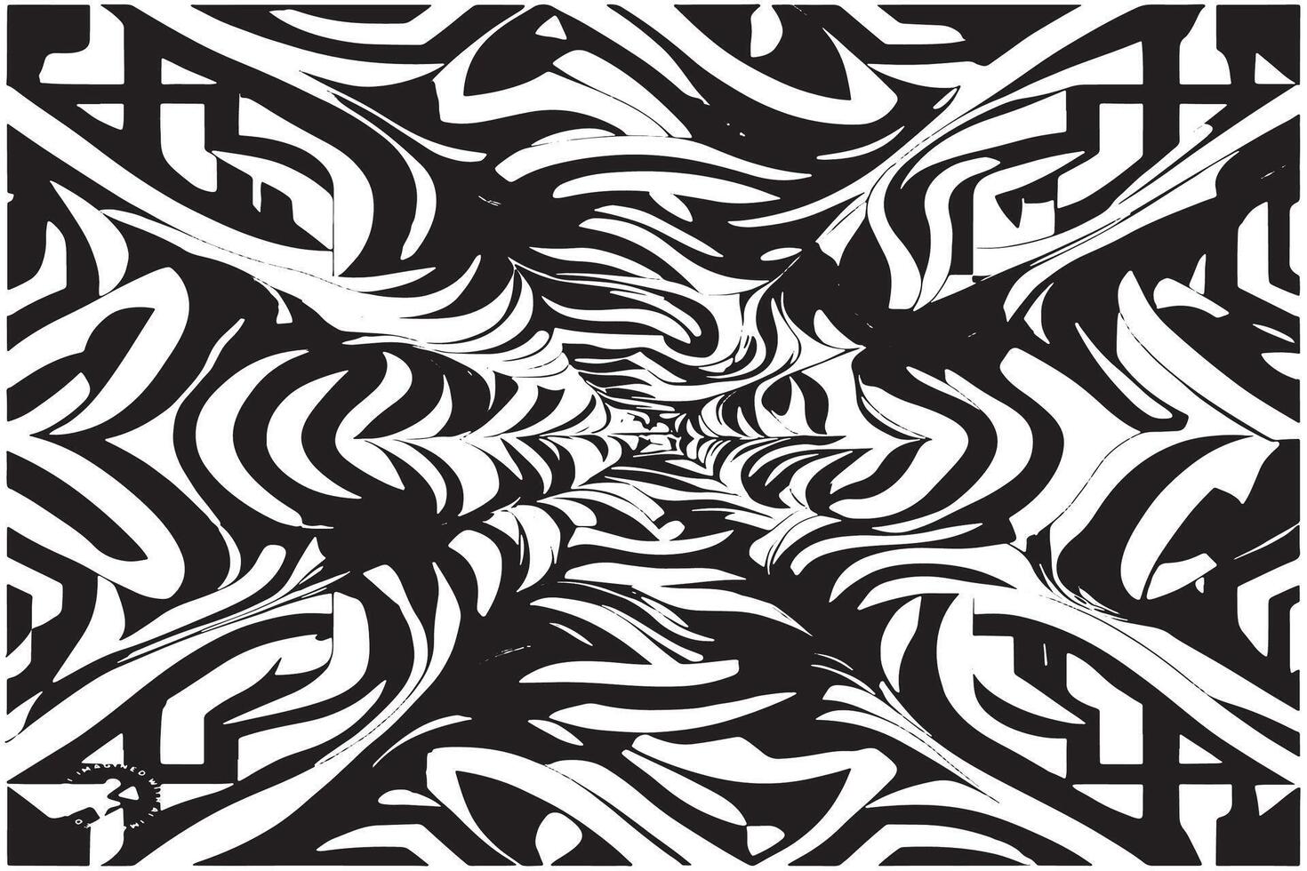Dynamic Hypnotic Illusion Texture on White for Artistic Backgrounds vector