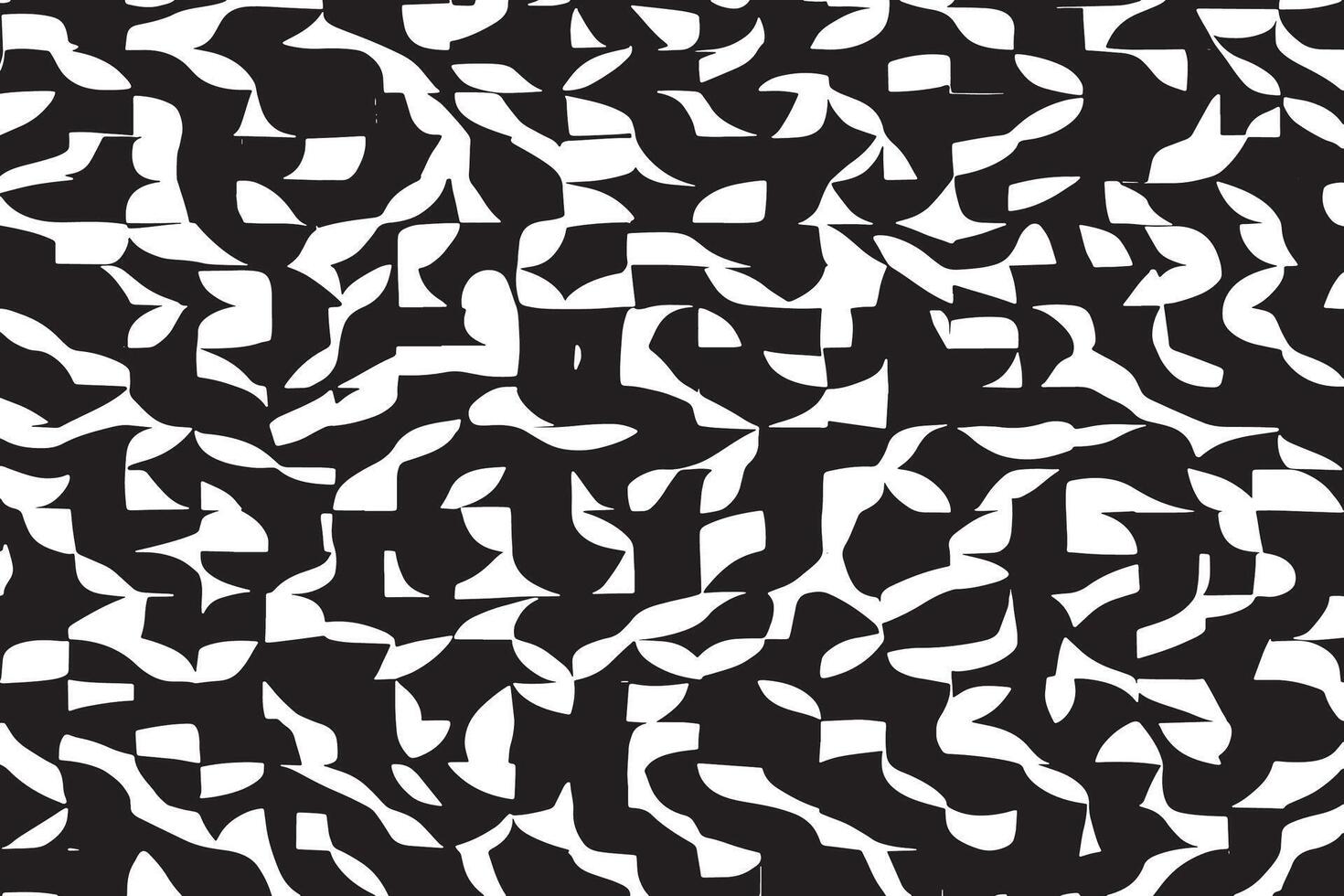 Intricate Black Texture on White Background vector