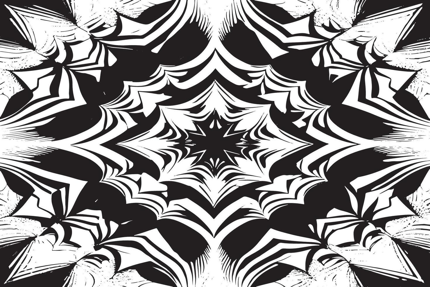 Minimalist Monochrome Optical Art on White for Modern Designs vector