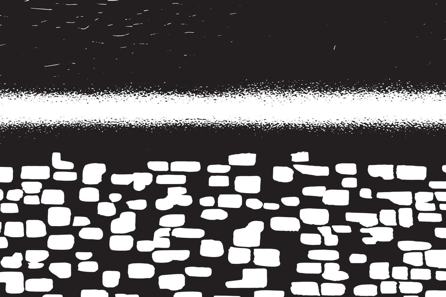 Intricate Black Overlay on Pure White Background vector
