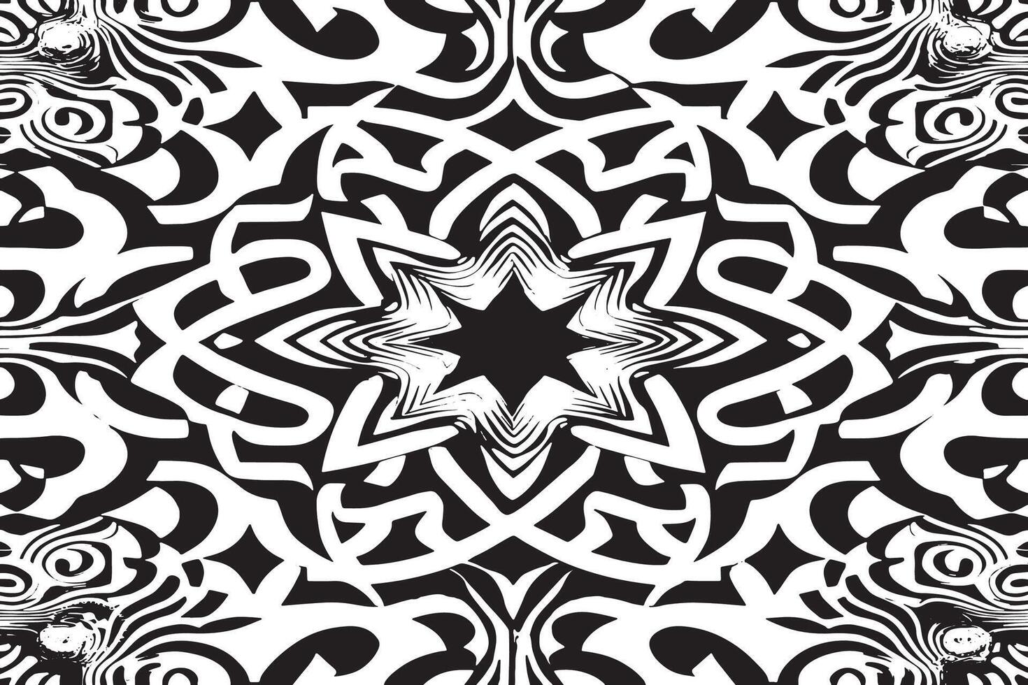 High Contrast Illusion Art in Monochrome for Background Overlays vector