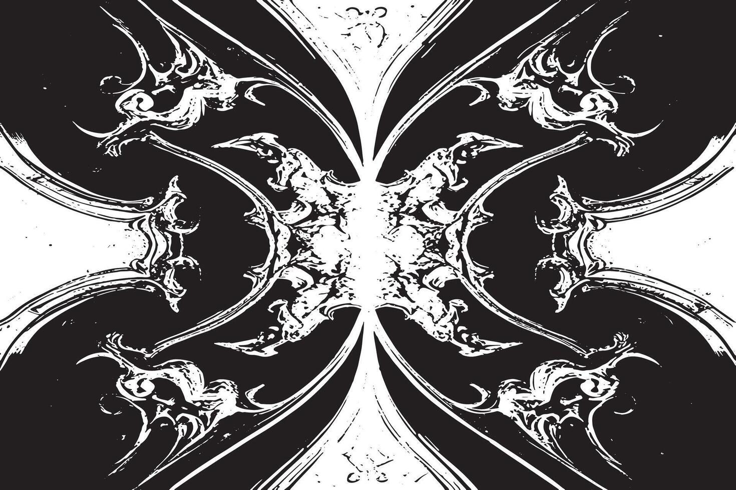 Black and White Minimalist Overlay Patterns vector