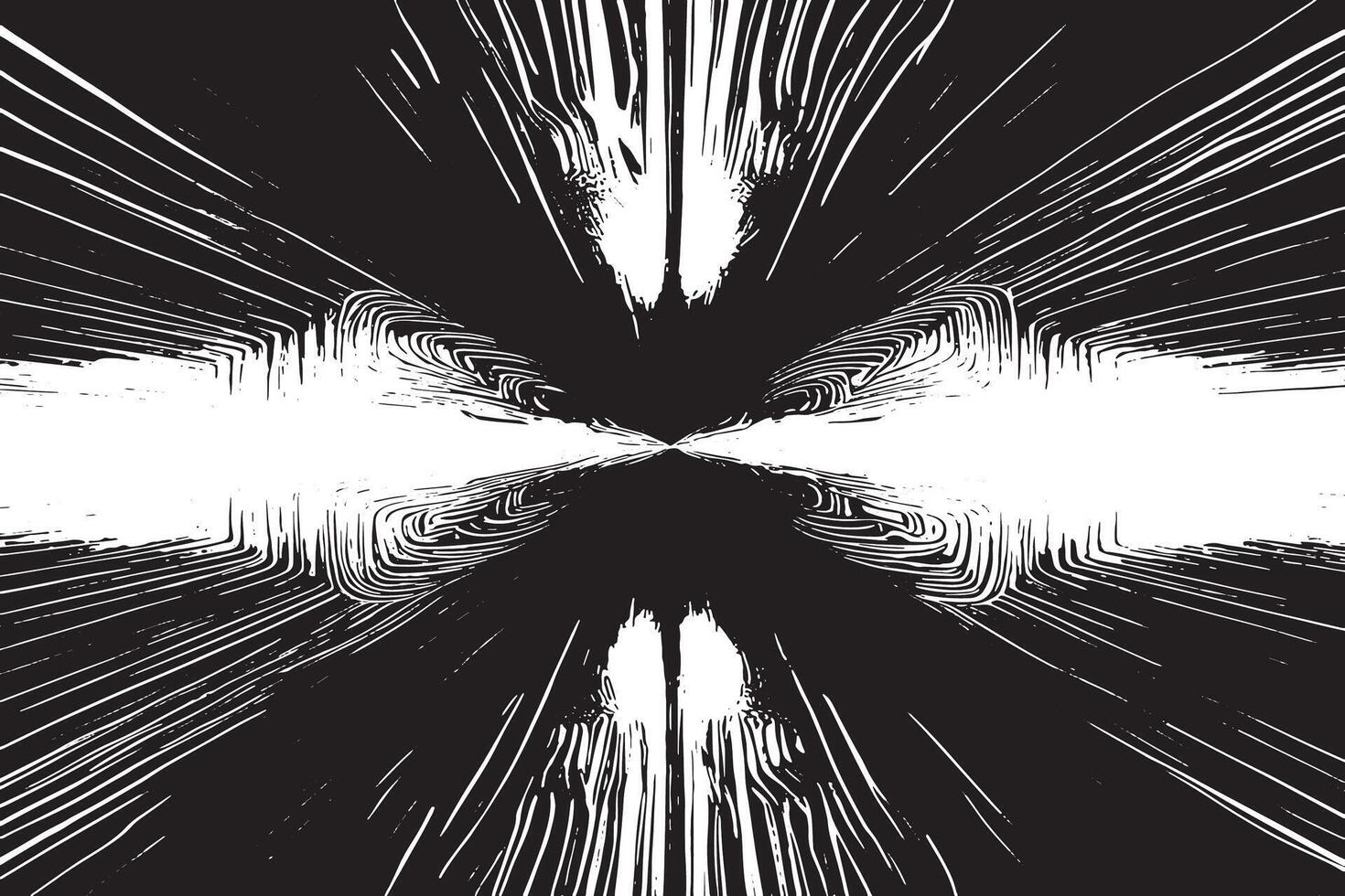 Abstract Monochrome Texture with Black on White vector
