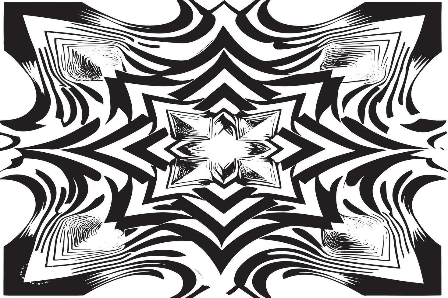 Minimalist Monochrome Illusion Art Texture for Clean Overlays vector