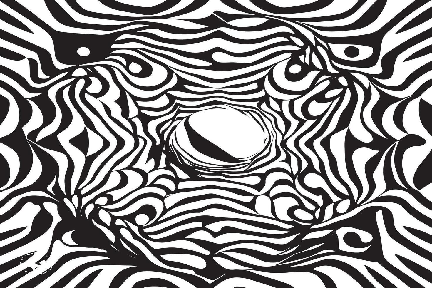 Stunning Monochrome Illusions on Bright White Background vector