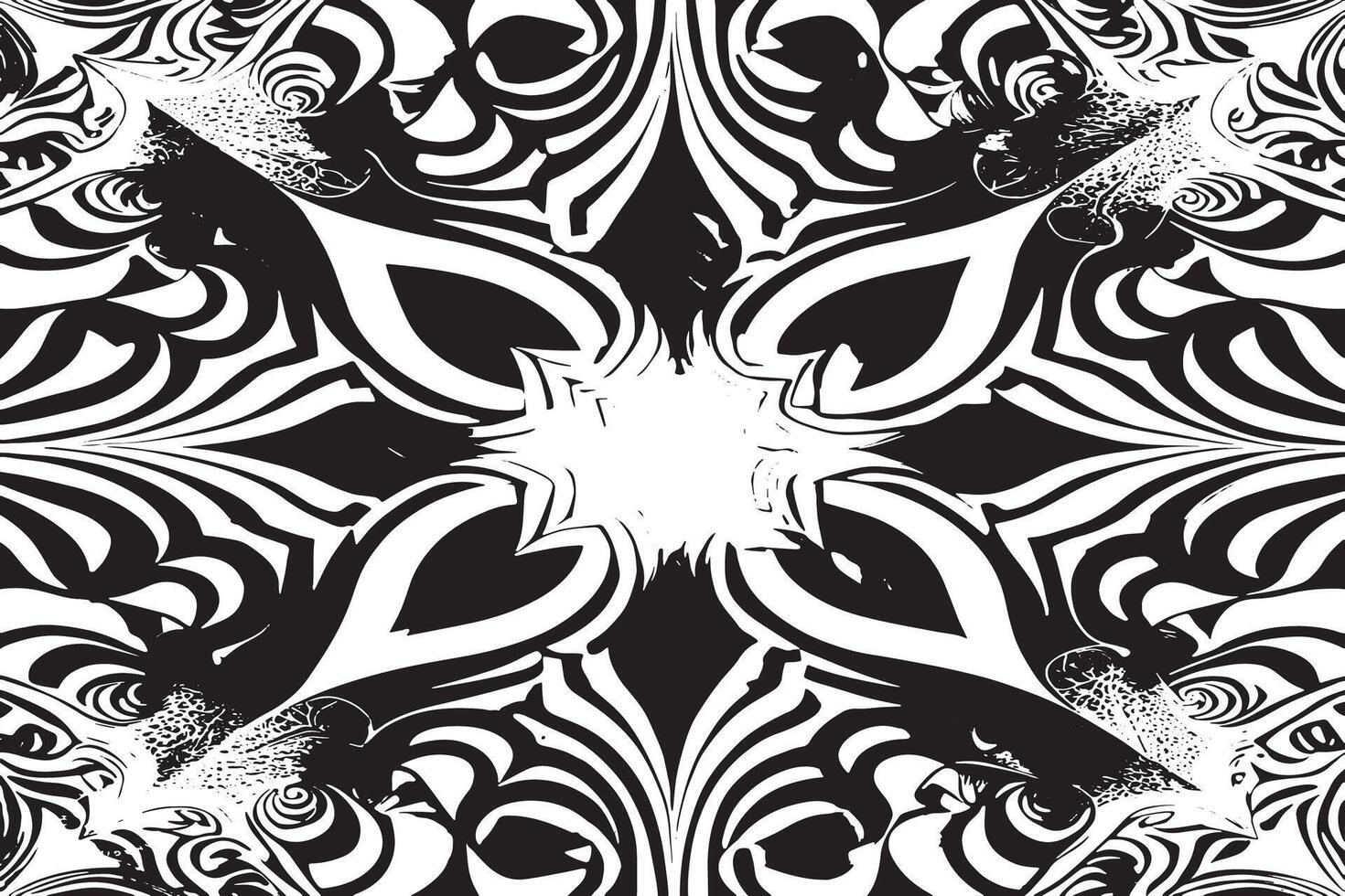 Monochrome Illusion Design for Artistic Overlay Textures vector