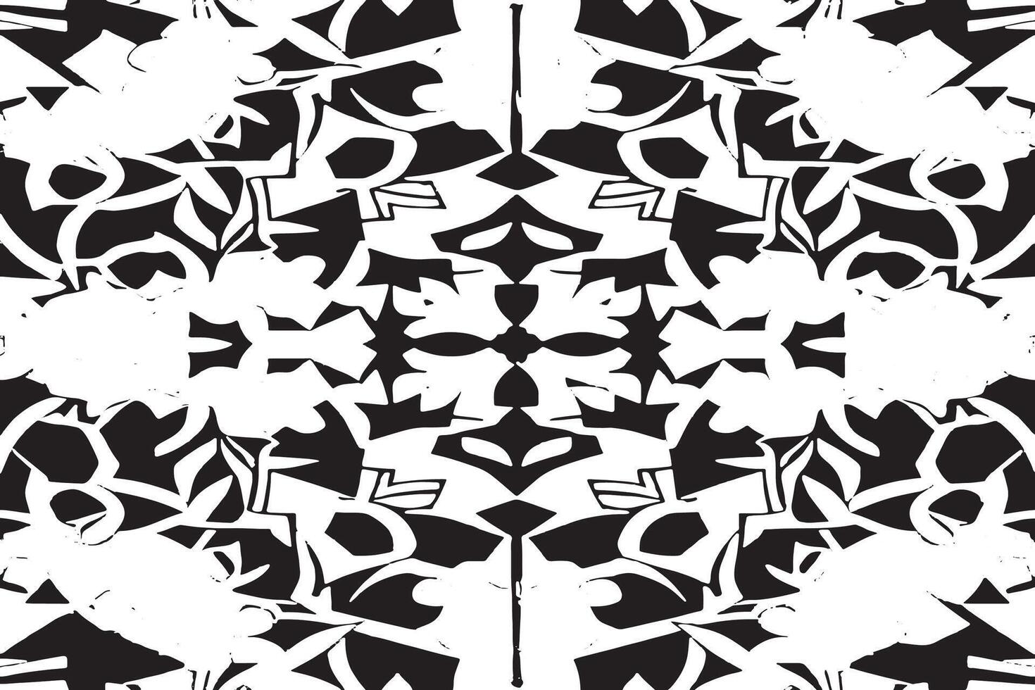 Pure Black Abstract Texture Overlay on Bright White Background vector