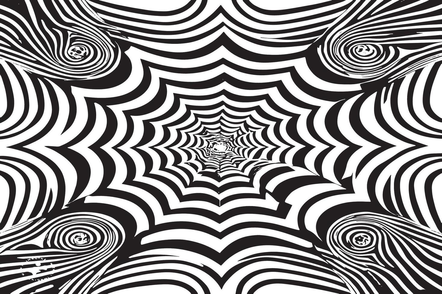 Artistic Monochrome Illusion Texture on Bright White Background vector