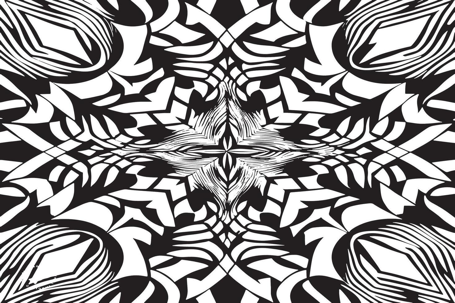 Clean Monochrome Illusion Art Texture for Design Elements vector