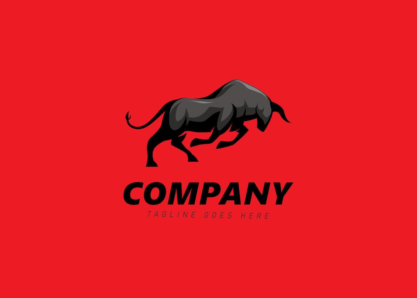Matador Bull Logo Design Template. Rage Bull Icon vector