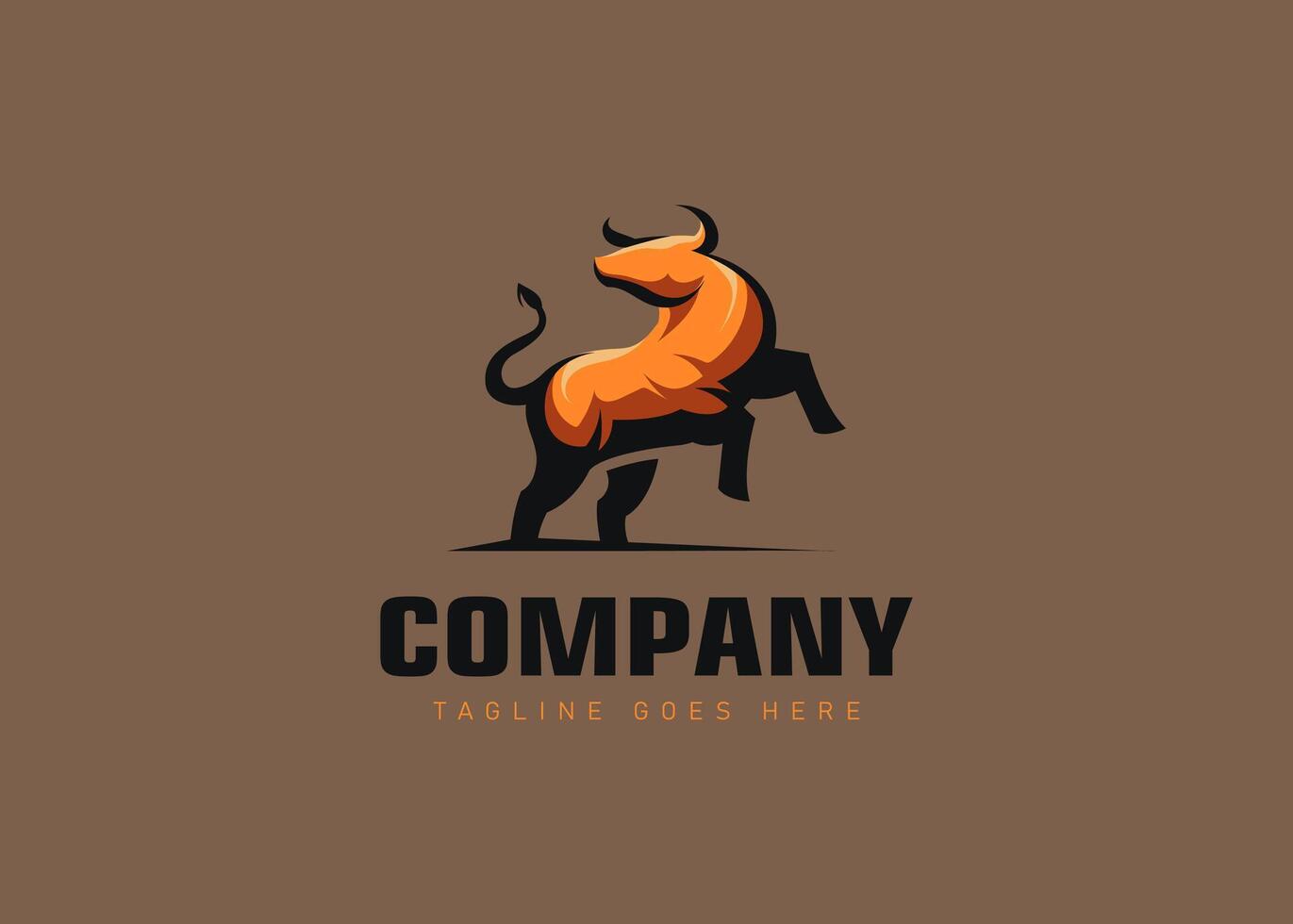 Bull Matador Logo Design Template. Rage Bull Icon vector