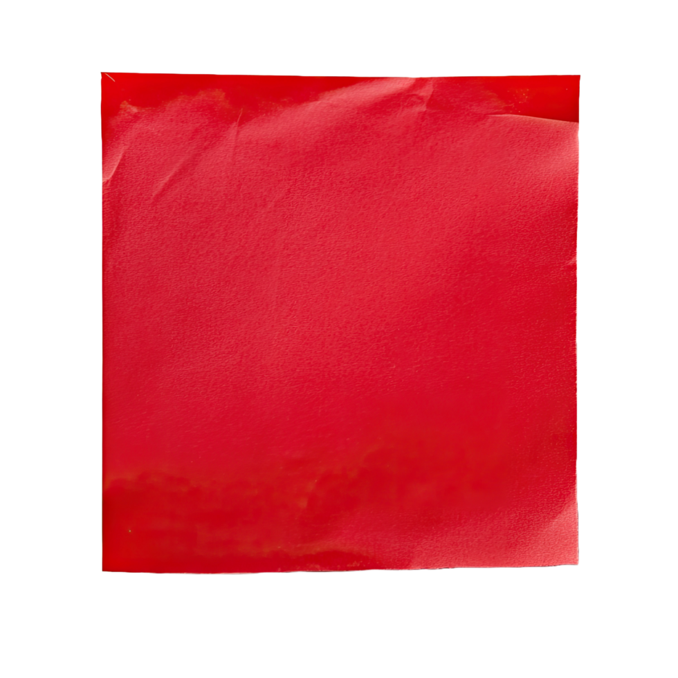 Bright red napkin folded neatly for table setting and decor ideas png