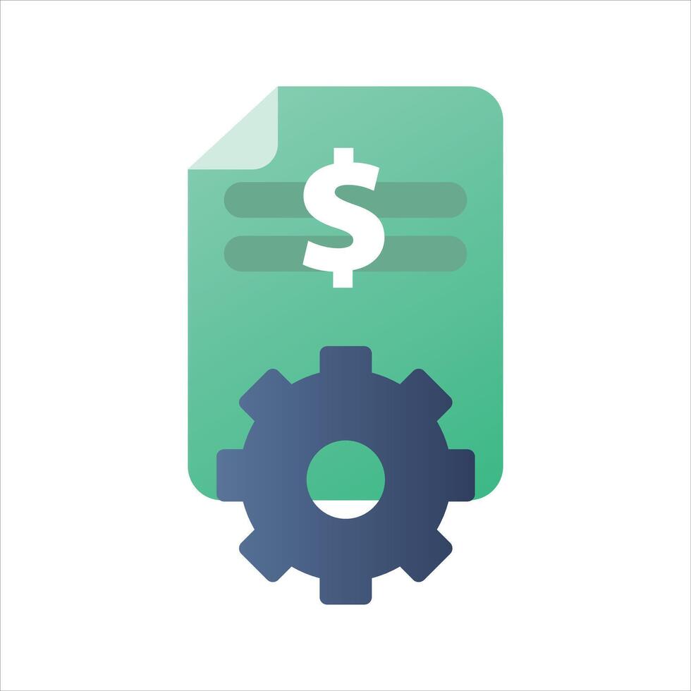 development report modern minimalist finance icon vector