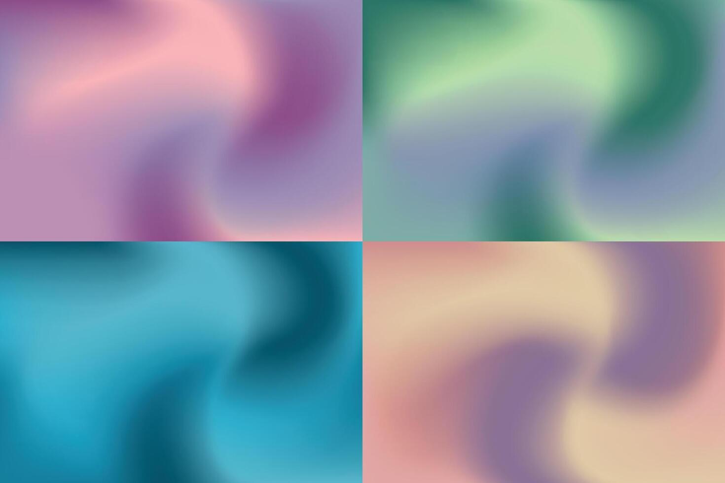 Collection of abstract backgrounds with mesh gradient vector