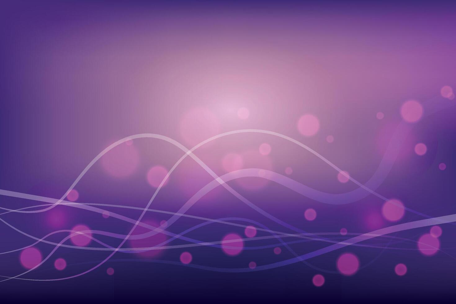 Purple abstract blurred gradient background with bokeh effect vector