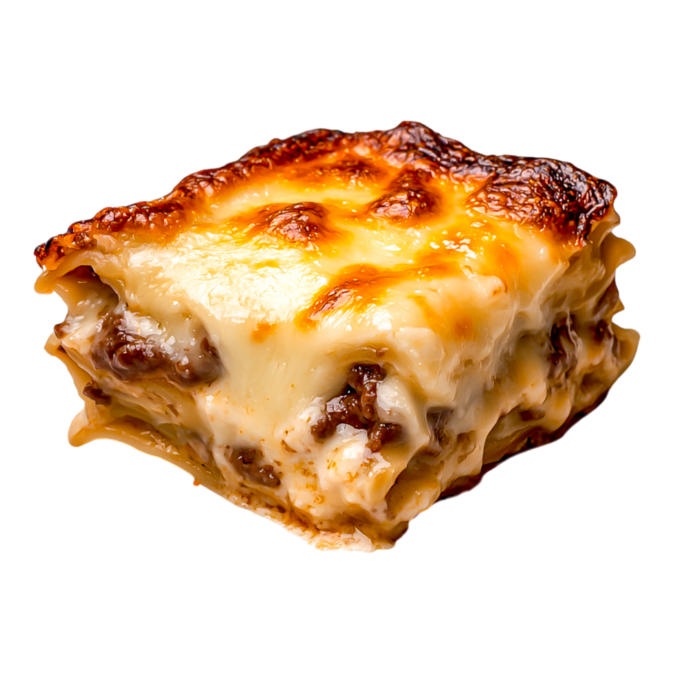 Delicious Cheesy Lasagna Slice png