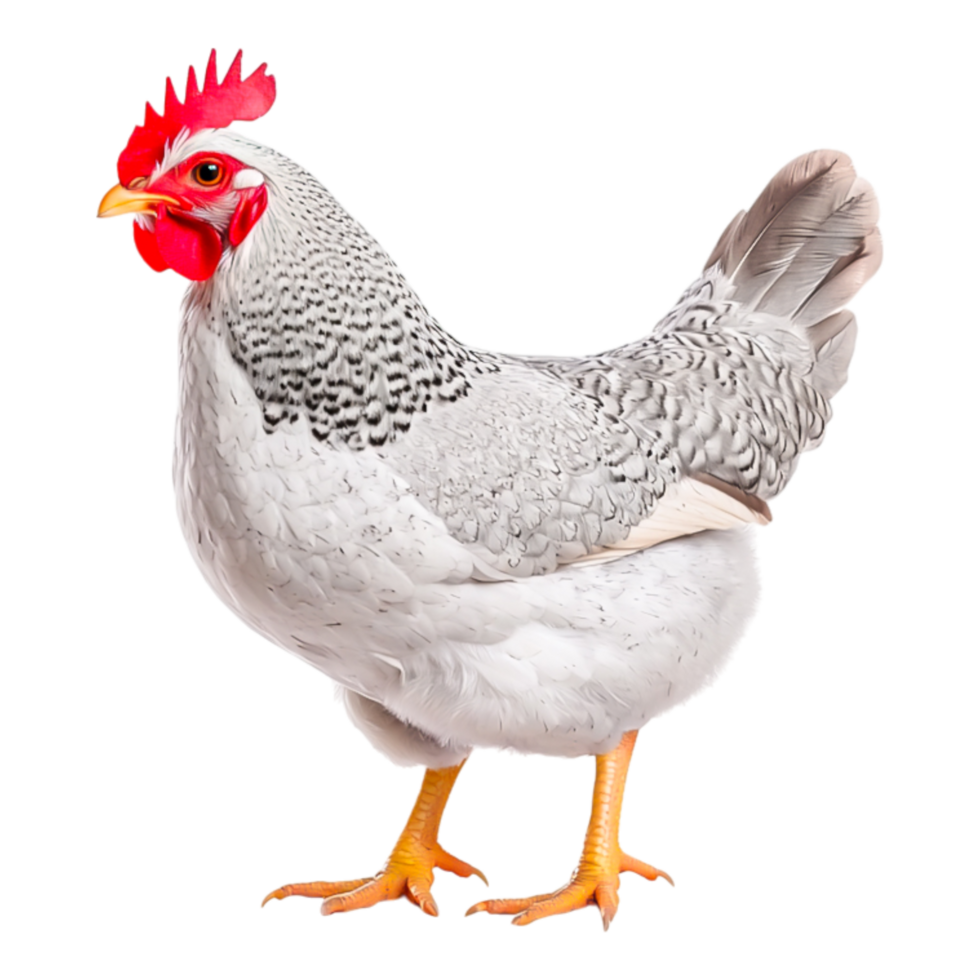 A White Hen Standing png