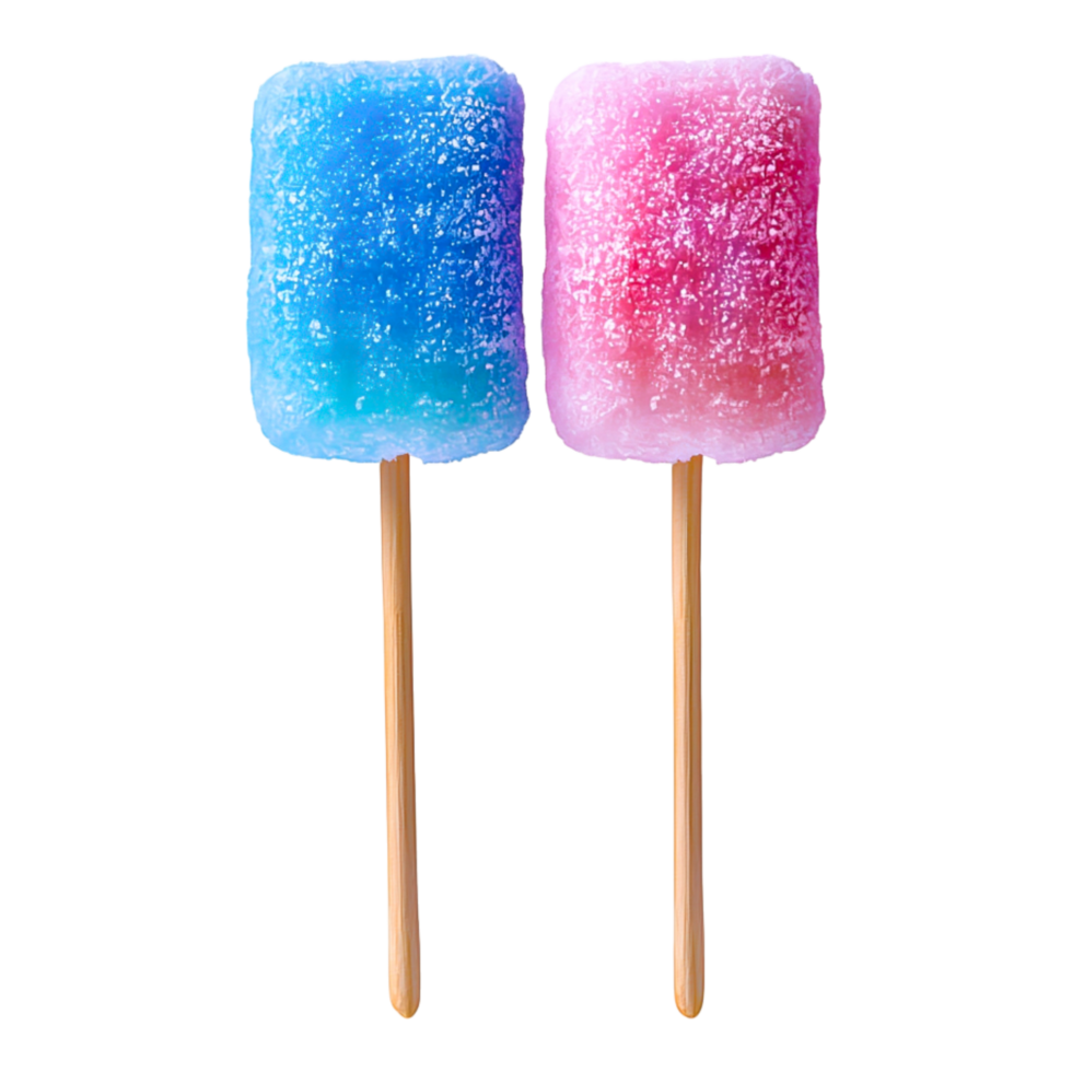 Colorful Frozen Treats on a Stick png