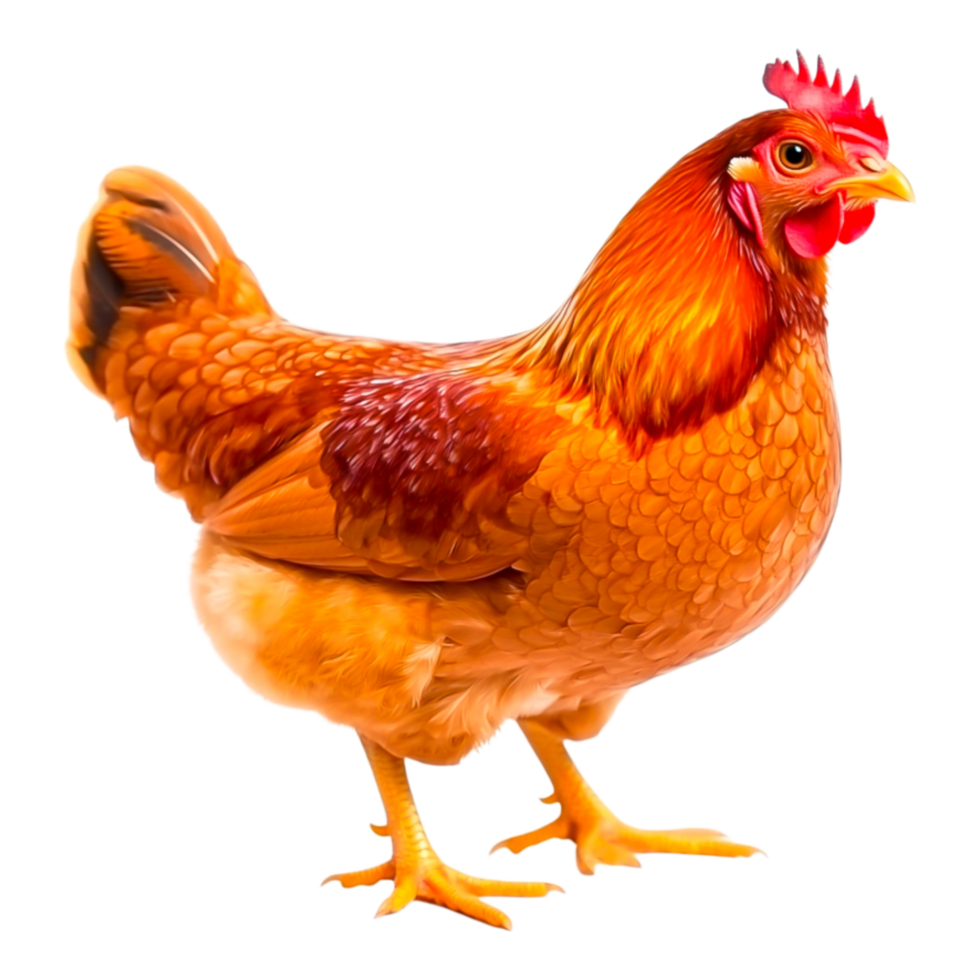 A Vibrant Hen Standing png