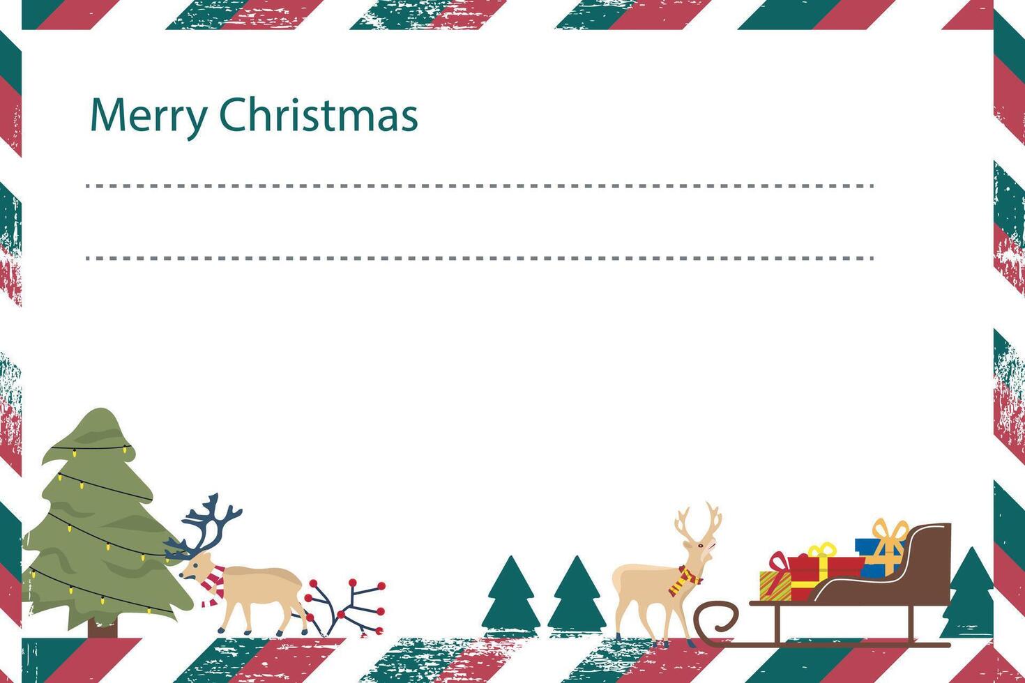 old style invitation card design for Christmas and New Year vector