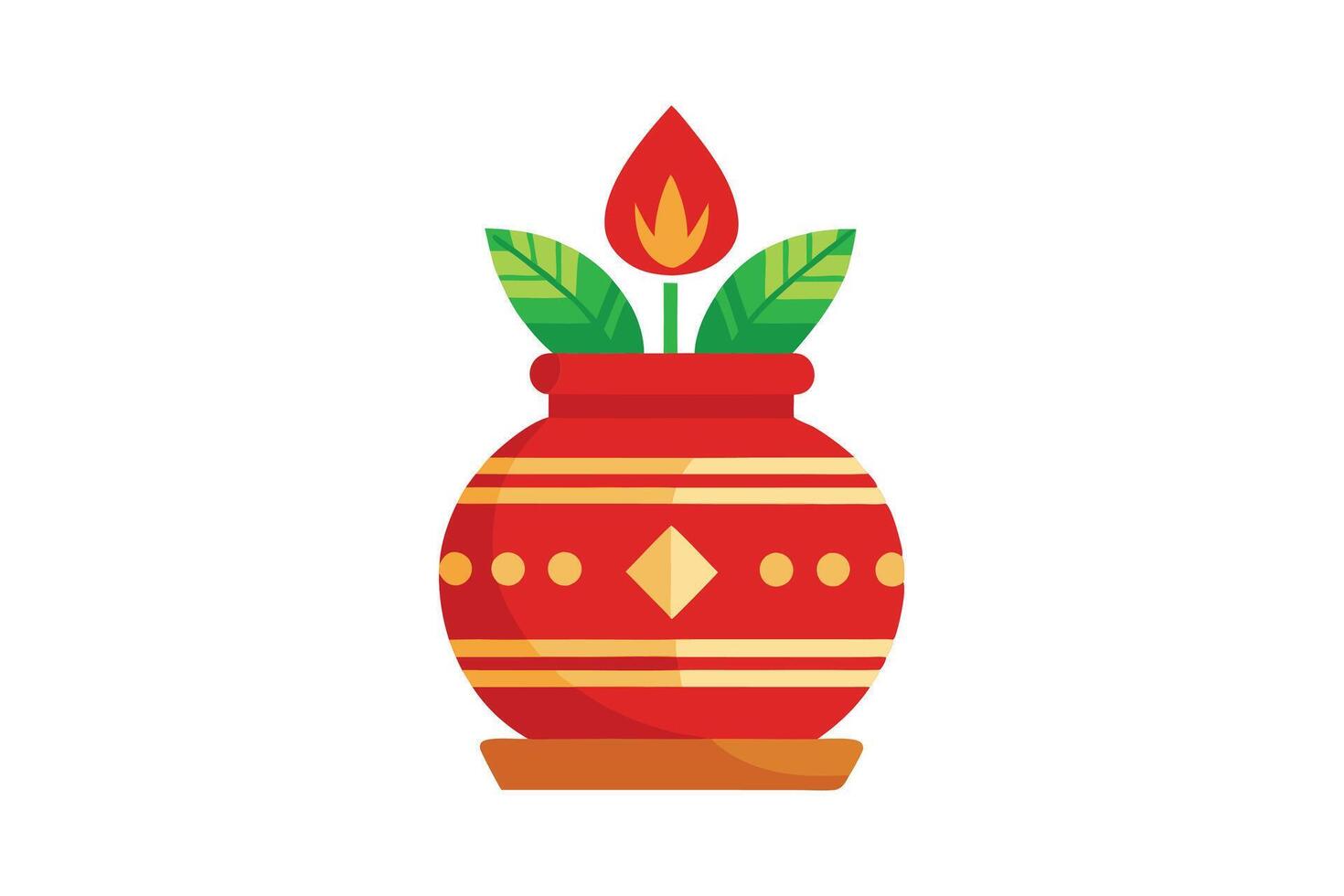 Tulsi Vivah Festival Art - Devotional Hindu Design Reflecting Indian Cultural Traditions vector