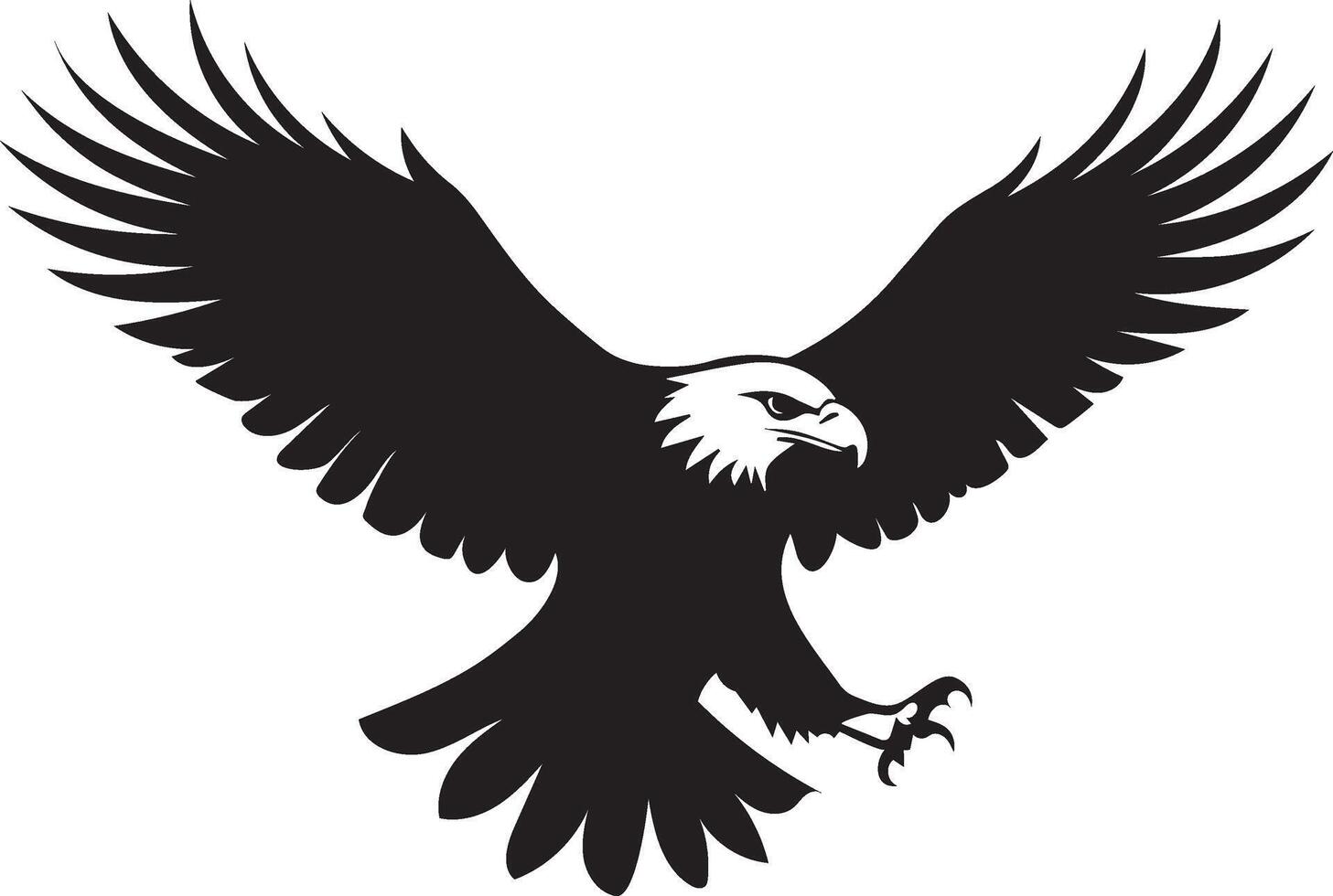 Eagle Bird Silhouette Design vector