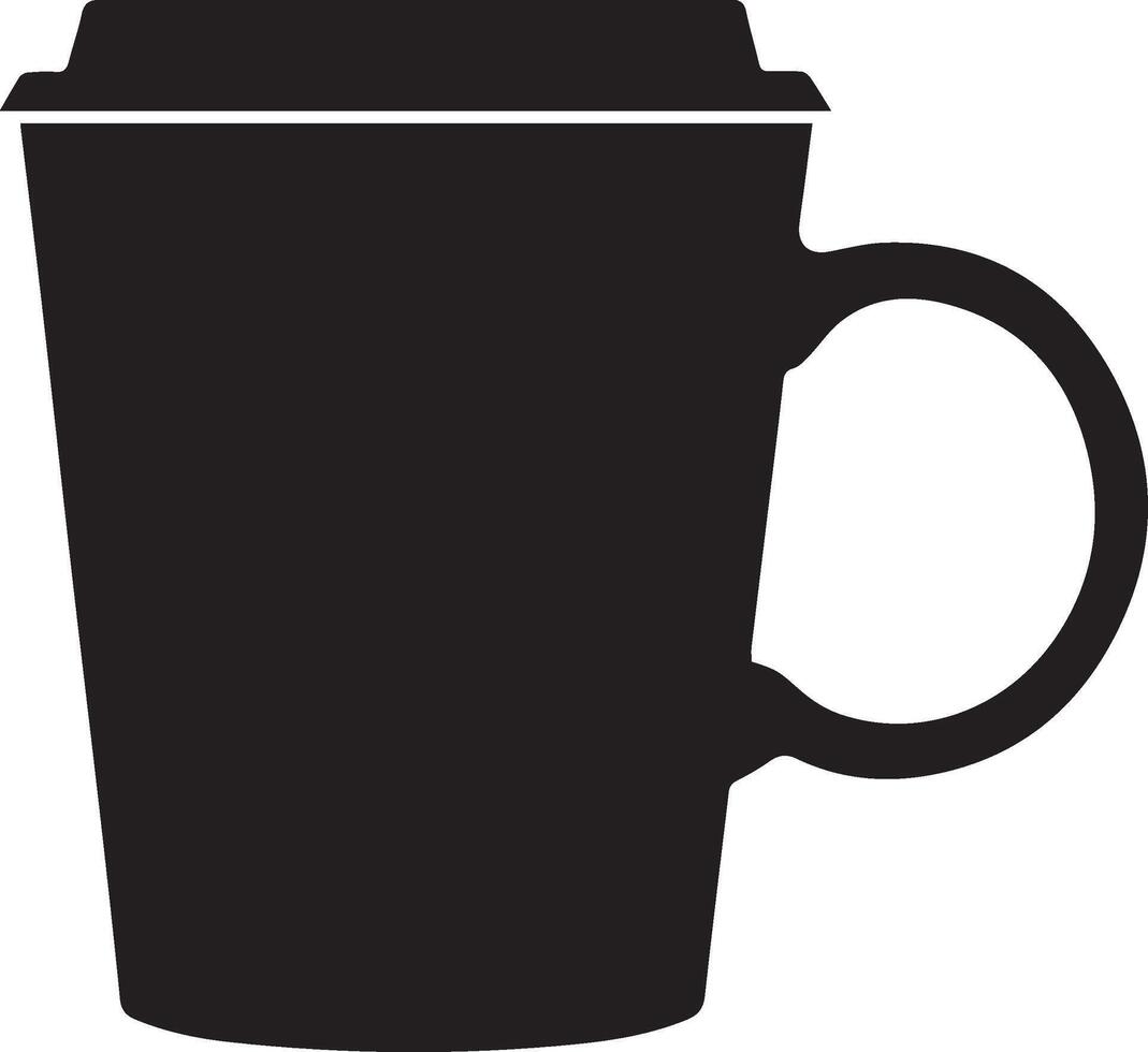 Mug Icon Silhouettes for Social Media Graphics vector
