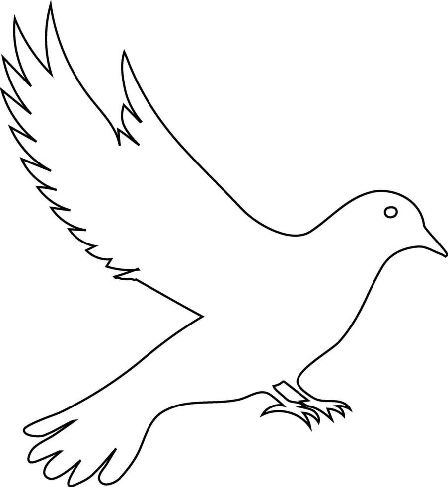 The Meaning Behind Dove Bird Silhouette Designs vector