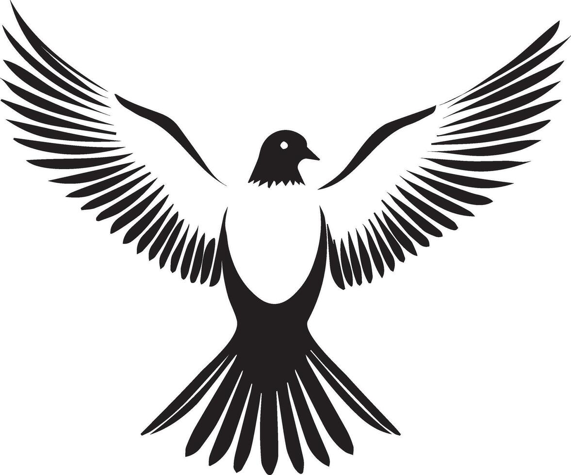Dove Bird Silhouette Art Inspiration for Your Design Portfolio vector