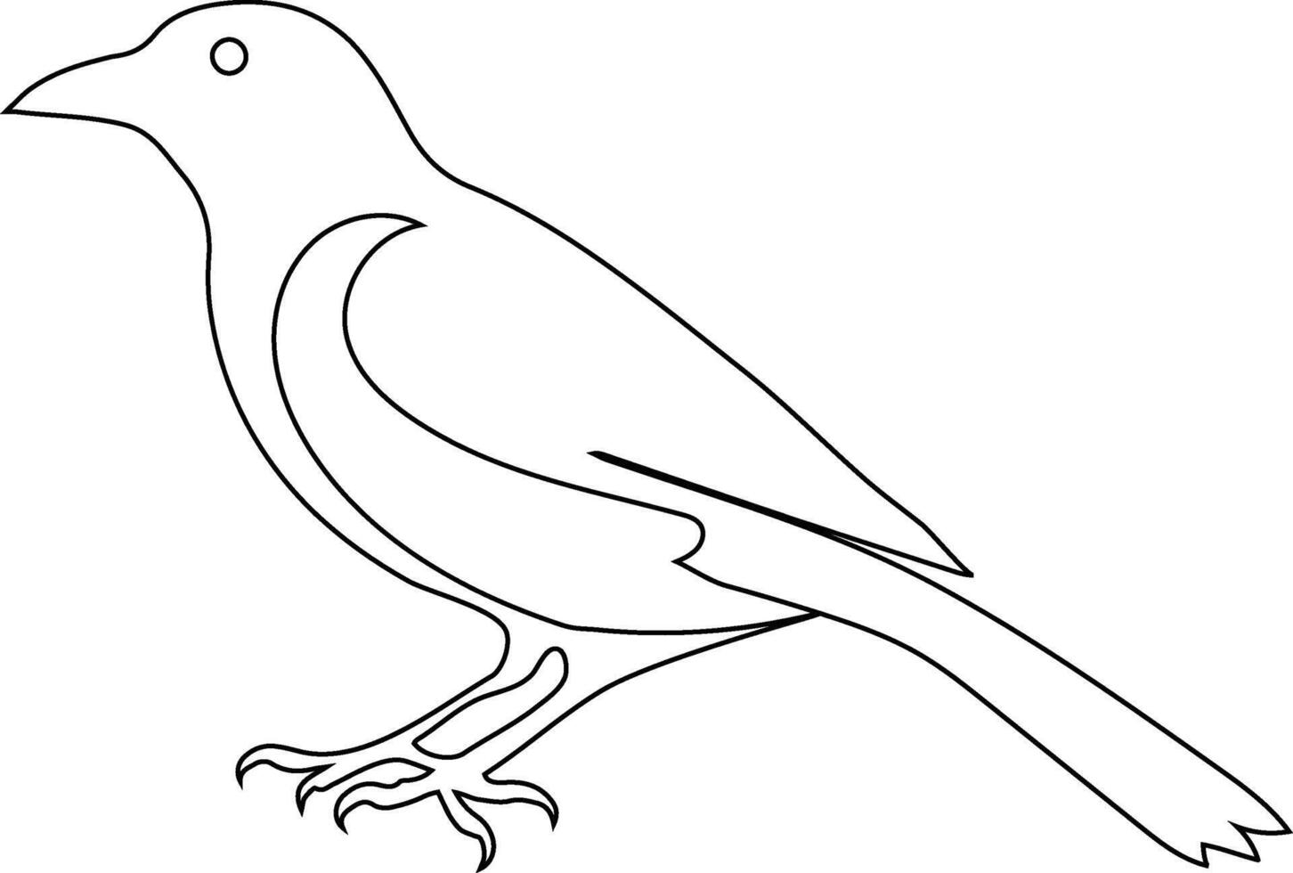 Magpie Bird Silhouette Design Ideas for Modern Home Decor vector
