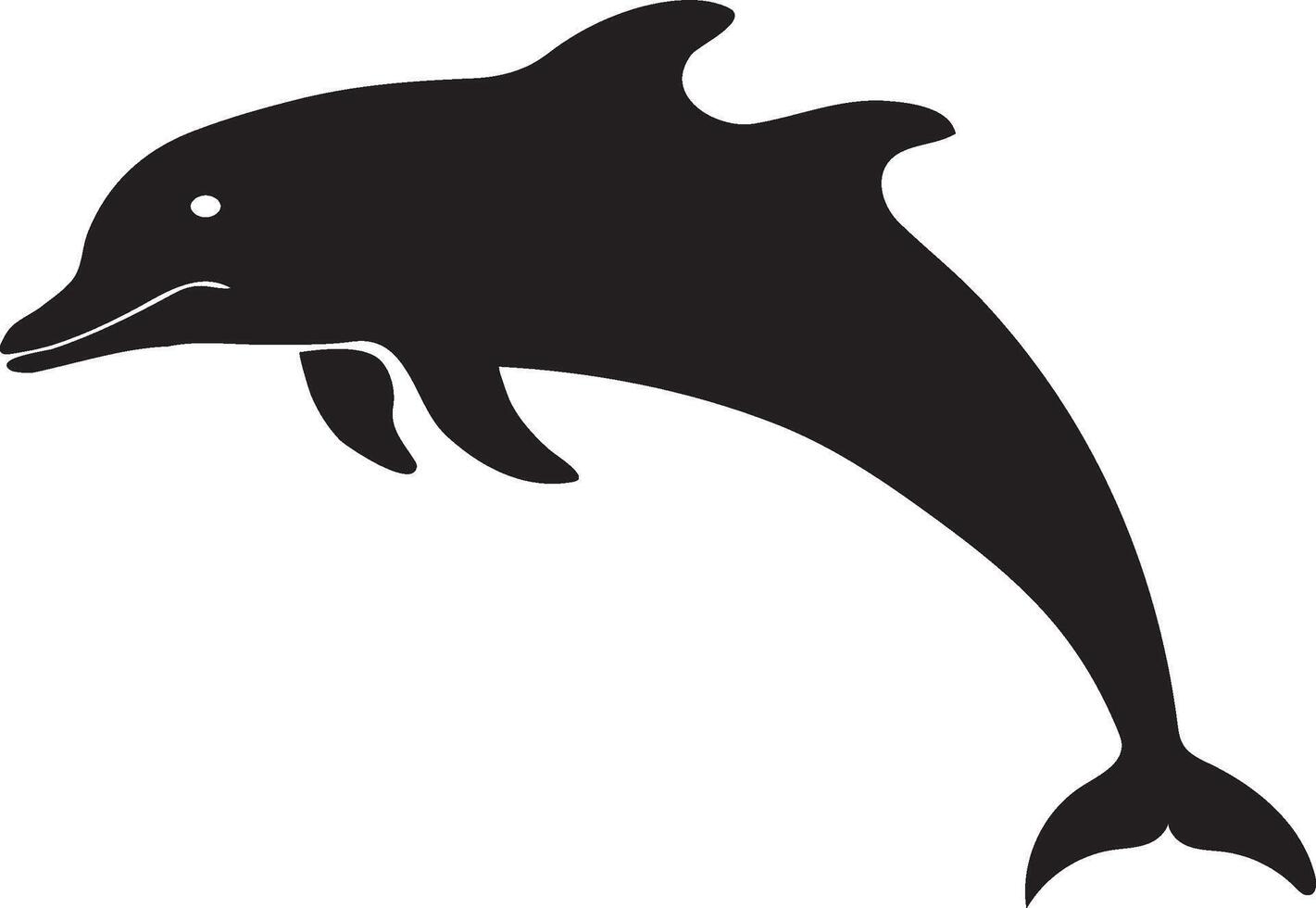 Unique Dolphin Fish Silhouette Design Inspirations for Graphic Artists vector