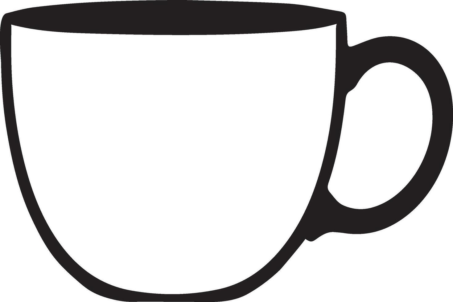 Mug Icon Silhouette A Step by Step Guide vector